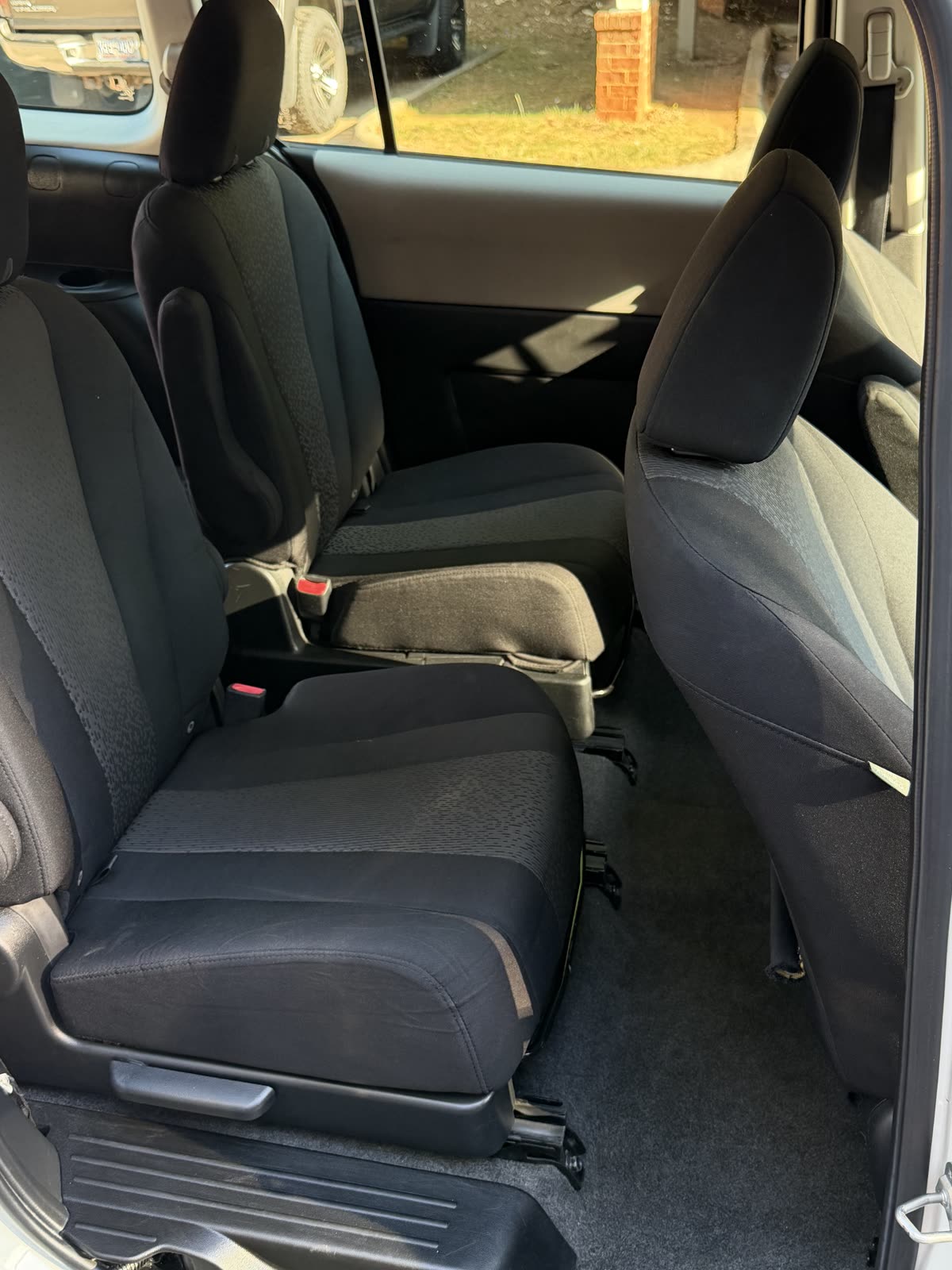 Clean rear seats after